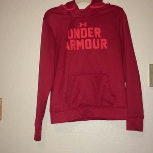 Under Armour sweater Hoodie Red. Ladies Medium